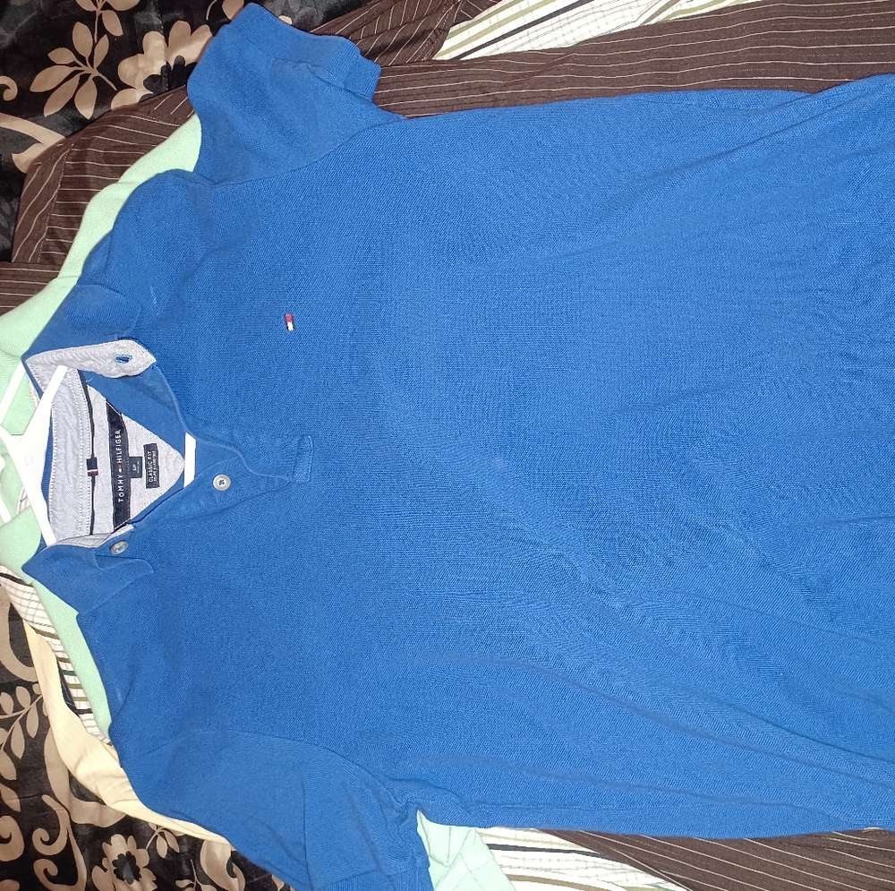 Royal blue Tommy Hilfiger polo shirt